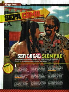 Ser Local Siempre, Nota de la Revista Hombre de Febrero 2009